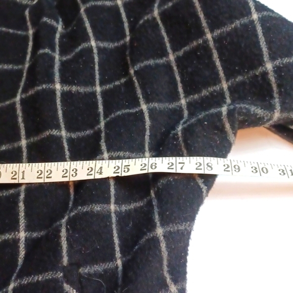 Portrait Union Made USA Rare Vintage  Black Checker %100 Wood Coat  XL - Picture 4 of 10